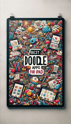 a poster with the words best doodle apps for ipad