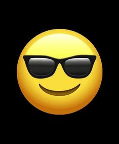 a yellow smiley face with sunglasses on it