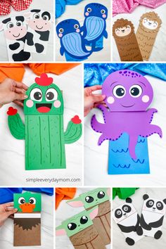 an assortment of paper cut out animals and cactuses with the words, how do you make