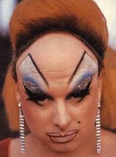 Makeup Fails, Drag Make-up, Drag Queen Makeup, Makeup Memes, Makeup Humor, Drag Makeup, Queen Makeup, Crazy Makeup, Pink Flamingos