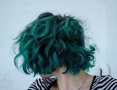 Short sea foam green hair Short Curly Green Hair, Dark Green Short Hair, Short Blue Green Hair, Green Dyed Hair Short, Green Aesthetic Hair, Green Hair Short, Green Short Hair, Aesthetic Hair Green, Green Hair Aesthetic