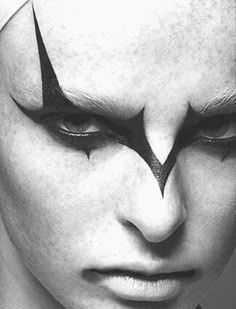 □ Mayhem Makeup, Dark Knight Makeup, Dark Goth Makeup, Dark Angel Makeup Men, Mens Punk Makeup, Mens Gothic Makeup, Black Stripe Makeup, Futuristic Eyeliner, Gothic Men’s Makeup