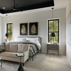 Step into tranquility with this stunning master bedroom retreat. Featuring a blend of modern elegance and cozy comfort, this space is designed for ultimate relaxation. The large windows invite natural light and offer serene views, while the soft tones and plush furnishings create a calming atmosphere. Perfect for unwinding after a long day. Discover more inspiration for creating your own bedroom haven! 🛏️✨ #MasterBedroom #InteriorDesign #BedroomInspo #HomeDecor #SereneSpace