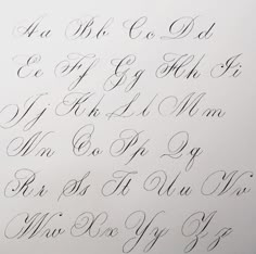 the upper and lower letters of an old fashioned calligraphy pen are lined with cursive writing