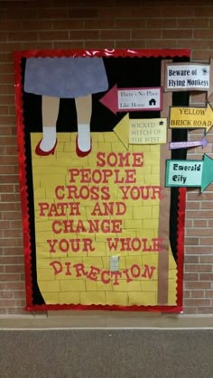 Wizard of oz bulletin board Wizard Of Oz Door Display, Wizard Of Oz Teacher, Wizard Of Oz Classroom Door, Wizard Of Oz Word Wall, Wizard Of Oz School Decorations, Understanding Wizard Of Oz Themes, Wizard Of Oz Themed Mural, Wizard Of Oz Classroom Newsletter, Wizard Of Oz Classroom Display