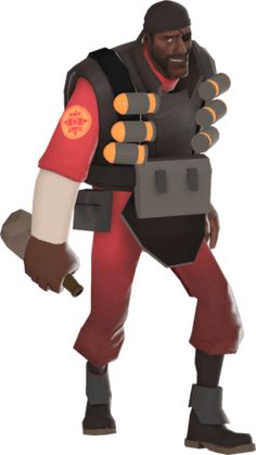an animated man in a costume holding a hammer