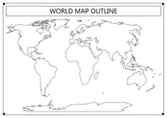 the world map outline is shown in black and white