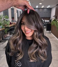 Gorgeous Dark Cool Beige Blonde Balayage using color correction technique 😍✨ check out the before and after ✨ Need a Total Hair Makeover? Don’t hesitate and book now! Hair by @emreozmenhairlondon 📞📲 Book your appointment through the Link in my Bio or Whatsapp on +44 7383065708 #emreozmenhairlondon #beigebalayage #coolbalayage #beigeblondebalayage #balayagelondon #londonbalayage #londonhairstylist #londonhairdresser Brunette With Dark Roots, Dark Beige Highlights, Black Roots With Blonde Highlights, Dark And Dimensional Hair, Balayage With Dark Hair, Brown Blonde Balayage On Black Hair, Dark Balayage Hair With Money Piece, Black Hair Blond Balayage, Black Hair With Highlights Medium Length