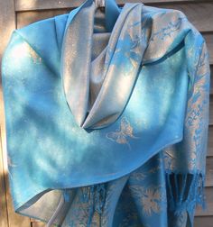 Festival Pashmina,Cashmere Shawl,Turquoise and Silver Shawl,Wedding shawl,  Evening Wrap,Blue wedding Scarf,Best Friend Gift,Formal Wear by Lambfeathers on Etsy Teal Pashmina Shawl, Elegant Blue Pashmina Shawl For Festivals, Blue Pashmina Rave, Blue And Gold Pashmina, Elegant Festival Pashmina Shawl, Elegant Blue Pashmina Shawl, Festive Blue Bohemian Pashmina Shawl, Blue Pashmina Shawl, Festive Blue Silk Shawl