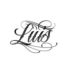 the word lubs written in cursive writing on a white background with black ink