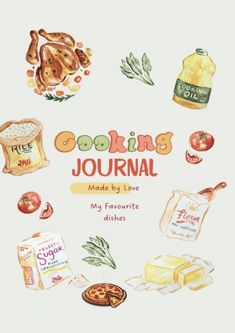 cooking journal made by love my favorite dishes cover art for the cook's book