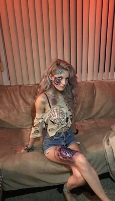 Zombie Halloween Outfits, Halloween Costumes Zombie Women, Zombie Costume Ideas For Women, Zombie Ideas For Women, Zombie Diy Costume Women, Zombie Halloween Costumes For Women, Zombie Costume Diy Women, Diy Zombie Costume Women, Zombie Halloween Costume
