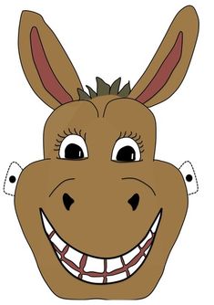 a brown donkey with big eyes and a smile