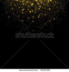 gold glitter texture on black background