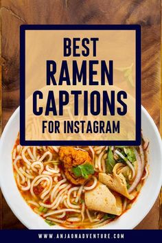 the best ramen captions for instagram