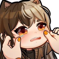 Squeezing cheeks emote. Cute digital art! Shrugging Emote, Smug Emote, Looking Up Emote, Cute Face Emote, Shy Emote, Squeeze Emote, Hug Emote, Hug Emote Discord, Kinich Emote