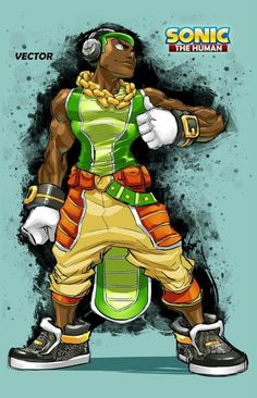 an image of a cartoon character with headphones on and in the background is a wooden wall