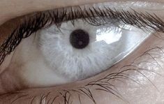 Crystal White Eye Color, White Eye Color, Icy White Eyes, Cloudy White Eyes, Ice White Eyes, White Iris Eye, White Eyes Aesthetic, Pale Gray Eyes, Albino Eyes Aesthetic
