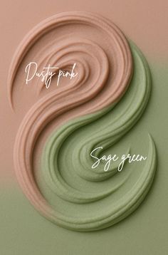 the words dirty pink are written in cursive font on a pastel background