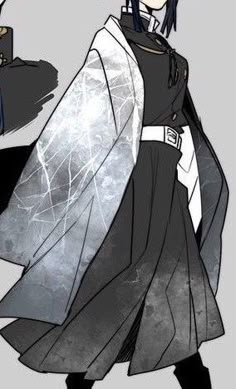 Demon Slayer Uniform Ideas Male, Hashira Uniform Ideas, Hashira Clothes, Haori Drawing Reference, Demon Slayer Haori Drawing, Demon Slayer Clothes Design Oc, Demon Slayer Haori Design Ideas, Kny Haori Ideas, Shinobu Haori Drawing