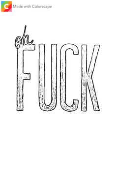 the word f is written in black and white