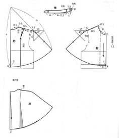 an image of the pattern for a jacket