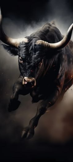 Bull Animal Wallpaper, Bull Attacking, Bull Wallpaper Aesthetic, Bull Wallpaper Iphone, Bull Wallpaper Ideas, Bull Photoshoot, Bull Running Wallpaper, Angry Bull Wallpaper, Bull Running At Night Wallpaper