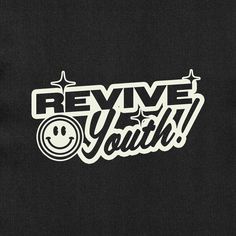 a black shirt with the words revve youth on it