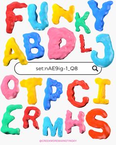 the letters are made up of different colored icing, and each letter has an individual's name