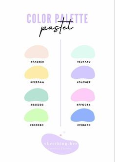 the color palette for pastel