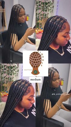 Medium Box Braids Map, Medium Parts For Braids, Smedium Knotless Braids Parting Pattern, Knotless Braids Small Parts, Medium Knotless Braid Map, Size Braids, Medium Knotless Braids Chart, Medium Knotless Size Chart, Box Braids Pattern