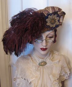 Edwardian Brimmed Toque Hat Edwardian Hat Styles, Edwardian Hats Women, Edwardian Sunglasses, Adjustable Victorian Brown Hat, Edwardian Headwear, Edwardian Era Hat, Victorian Brimmed Costume Hat, Adjustable Brown Victorian Hat, Brown Adjustable Victorian Hat
