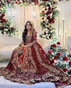 Inbox us to order ✉📬 Or contact 📞 +923074745633 📞☎ (WhatsApp ✔) Desi Bride Dress, Reception Looks, Wedding Gown Ideas, Bridal Pakistani Dresses Red, Red Walima Dress, Desi Wedding Dresses Red, Bridal Dresses 2025, Desi Wedding Red Dress, Red Wedding Dress Desi