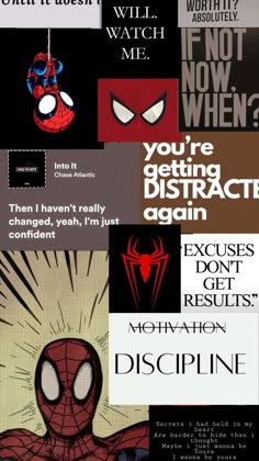 the spider - man movie poster is shown in multiple different colors and font styles, including black