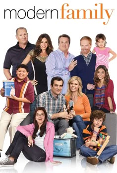 the modern family movie poster is shown