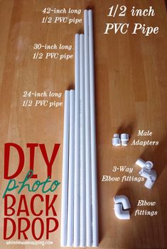 the diy photo back drop is laid out and ready to be put into its packaging