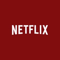 the netflix logo is shown in white on a red background, with the word netflix below it