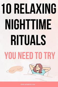 Relaxing before bed will help you sleep soundly. Here are 12 ways you can relax before bedtime. Bedtime routine| Evening routine|evening routine ideas|night routine for women|Healthy routine| Self improvement tips|12 Excellent tips to create your best night routine|Evening self care routine ideas|Bedtime rituals to master your nighttime routine| 12 ideas to create a relaxing night routine|How to create a bedtime routine Relaxing Bedtime Ideas, Night Routine For Better Sleep, Relaxing Night Time Ideas, Night Routine Ideas, Evening Routine Ideas, Sleep Routines, Bedtime Routine Women, Relaxing Night Routine, Before Bed Routine