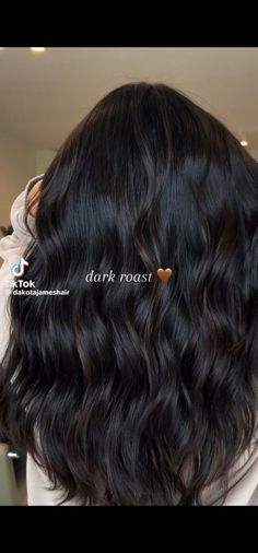 Brown Dark Hair Colors, Off Black Hair With Highlights, Black Hair Lightened, Dark Hair With Black Lowlights, Black Hair Chocolate Brown Highlights, Black Hair Dark Brown Balayage, Black Hair Low Lights, Black And Brown Hair Highlights, Hair Inspiration Dark