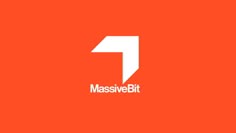 the logo for massivebitt is shown on an orange background with white arrows pointing in different directions