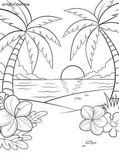 Coloring hawaii