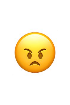an emoticive yellow smiley face with two eyes and one frowning at the viewer