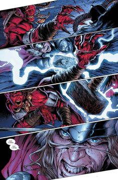 an image of a comic strip with the same character as it appears to be in action