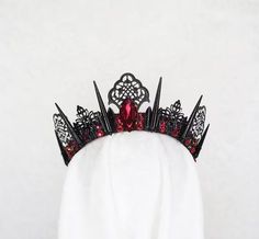 War-Bloodied Claws - Chapter 15: A Glorious Return Home - Page 5 - Wattpad Dark Red Crown, Black And Red Crown King, Black And Red Dragon Crown, Red And Black Tiara, Black And Red Crown, Black And Red Crown Queen, Mysterious Red Crown, Gothic Black And Red Crown, Black Metal Crown