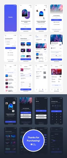 the landing page for an app that is designed to look like it has multiple screens