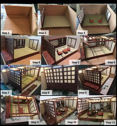 the instructions for making a dollhouse out of wood