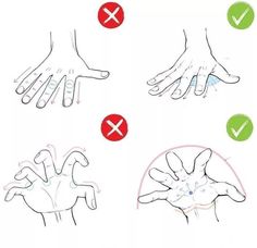 instructions for how to draw hands