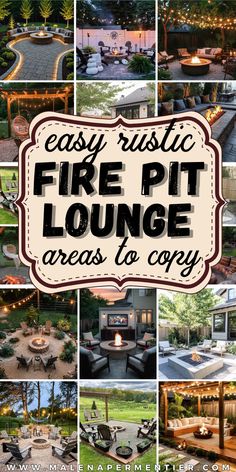 fire pit lounge area ideas