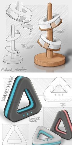 some type of object with different shapes and sizes