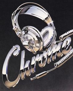 an advertisement for headphones with the word culture written in silver and gold on it